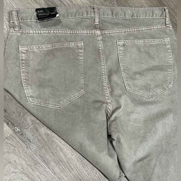 NWT Banana Republic Slim Fit 36W 32L Brown Structured Cotton Khaki Jeans Chinos - Picture 7 of 8